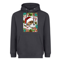 Smoke Christmas hippie skeleton santa Heavyweight Hoodie - Artiststas