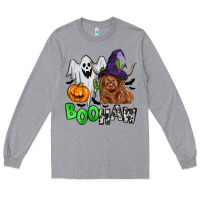 Heather Grey boohaw Long Sleeve Tee - Zillion Design Studio
