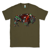 Army Green christmas bison Classic Tee - RanaPortraitStore