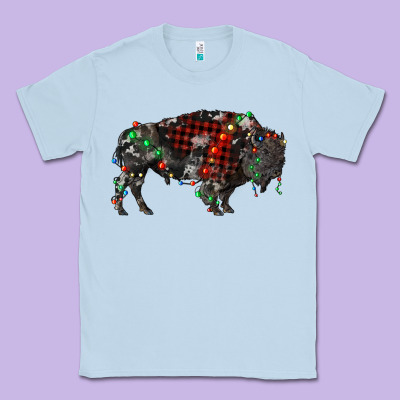 Christmas Bison Classic Tee Designed By Ranaportraitstore