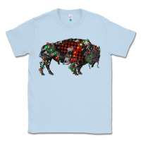 Dusty Blue christmas bison Classic Tee - RanaPortraitStore