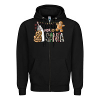 Black i put out for santa Zipper Hoodie - CowhideDigitalArt