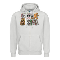 Dove Grey i put out for santa Zipper Hoodie - CowhideDigitalArt