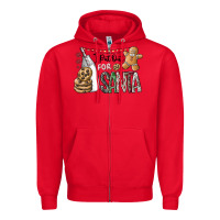 Red i put out for santa Zipper Hoodie - CowhideDigitalArt