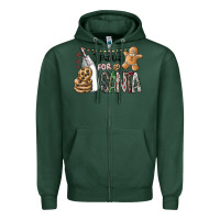 Sports Green i put out for santa Zipper Hoodie - CowhideDigitalArt
