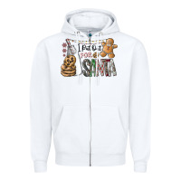 White i put out for santa Zipper Hoodie - CowhideDigitalArt