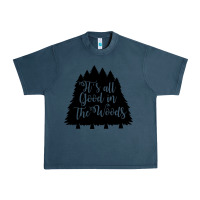 Midnight Navy its all good in the woods Urban Heavy Tee - Unal Design