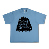 Pebble Blue its all good in the woods Urban Heavy Tee - Unal Design