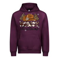 Mauve Wine howdy christmas Urban Hoodie - MaliasSmallBusiness