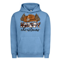 Pigment Pebble Blue howdy christmas Urban Hoodie - MaliasSmallBusiness