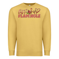 Antique Gold let's flamingle Premium Sweatshirt - Artiststas