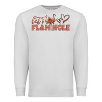 Dove Grey let's flamingle Premium Sweatshirt - Artiststas