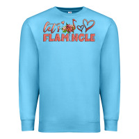 Ocean Blue let's flamingle Premium Sweatshirt - Artiststas