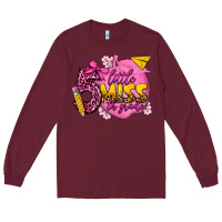 Burgundy little miss 5th grade Long Sleeve Tee - texasbilliewilder