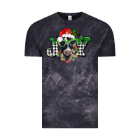 Cloud Black Christmas joy black and white cow Vintage Tee - BarkalooDesign
