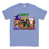 Colony Blue happy hallothanksmas with cow Classic Tee - texasbilliewilder