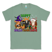 Sage happy hallothanksmas with cow Classic Tee - texasbilliewilder