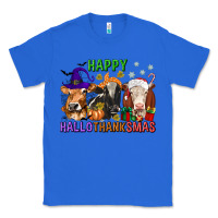 True Royal happy hallothanksmas with cow Classic Tee - texasbilliewilder