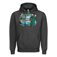 Charcoal Heather summer vibes Zipper Hoodie - SublimationCraftShop
