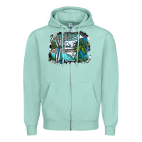 Seafoam summer vibes Zipper Hoodie - SublimationCraftShop
