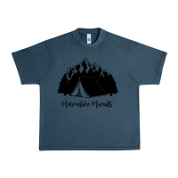 Midnight Navy Adventure Camping Urban Heavy Tee - Unal Design