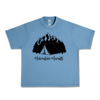 Pebble Blue Adventure Camping Urban Heavy Tee - Unal Design