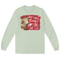 Matcha valentine's day you moo ve me charolais cow Long Sleeve Tee - RanaPortraitStore