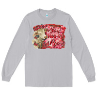 Moon Dust valentine's day you moo ve me charolais cow Long Sleeve Tee - RanaPortraitStore