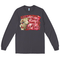 Smoke valentine's day you moo ve me charolais cow Long Sleeve Tee - RanaPortraitStore