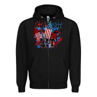 Black Let's get lit 4th of july Zipper Hoodie - CowGirlArtShop
