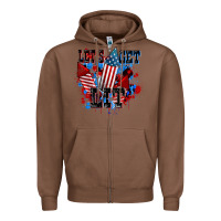 Chestnut Let's get lit 4th of july Zipper Hoodie - CowGirlArtShop