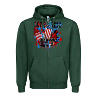 Sports Green Let's get lit 4th of july Zipper Hoodie - CowGirlArtShop