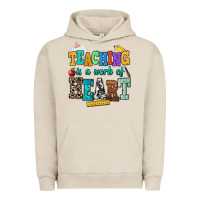Pigment French Oak teaching is a work of heart Urban Hoodie - NancyCooperArtShop