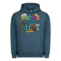 Pigment Midnight Navy teaching is a work of heart Urban Hoodie - NancyCooperArtShop