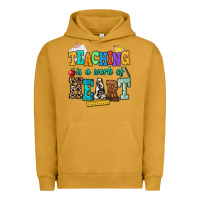 Pigment Peanut Butter teaching is a work of heart Urban Hoodie - NancyCooperArtShop