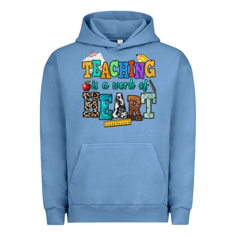 Teaching Is A Work Of Heart Urban Hoodie by NancyCooperArtShop | Teevron