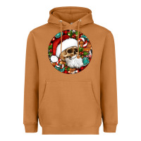 Meerkat Christmas hippie skeleton santa ornament Heavyweight Hoodie - Artiststas