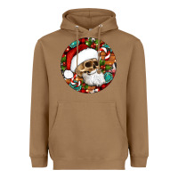 Toasted Coconut Christmas hippie skeleton santa ornament Heavyweight Hoodie - Artiststas