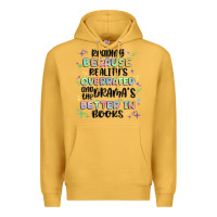 Mustard reading because realitys overrated Premium Hoodie - MaliasSmallBusiness