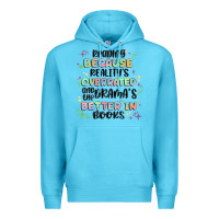 Ocean Blue reading because realitys overrated Premium Hoodie - MaliasSmallBusiness