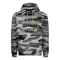 Slate Camo reading because realitys overrated Premium Hoodie - MaliasSmallBusiness