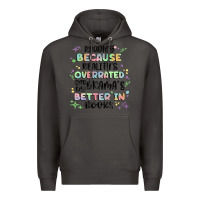 Smoke reading because realitys overrated Premium Hoodie - MaliasSmallBusiness