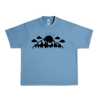 Pebble Blue View Urban Heavy Tee - Unal Design