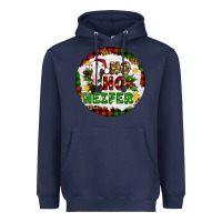 Navy Christmas ho ho heifer Heavyweight Hoodie - Artiststas