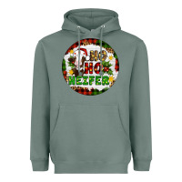 Sage Christmas ho ho heifer Heavyweight Hoodie - Artiststas