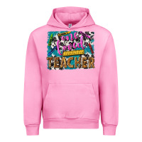 Fuchsia Pink one loved teacher Urban Hoodie - NancyCooperArtShop