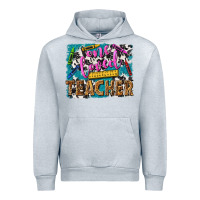 Heather Grey one loved teacher Urban Hoodie - NancyCooperArtShop