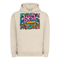 Pigment French Oak one loved teacher Urban Hoodie - NancyCooperArtShop