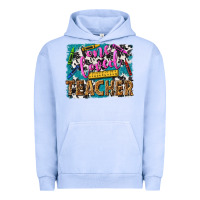 Pigment Grape Ice one loved teacher Urban Hoodie - NancyCooperArtShop