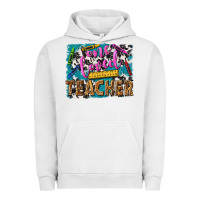 Pigment Lunar Rock one loved teacher Urban Hoodie - NancyCooperArtShop
